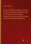 A Clinic on Phthisis Pulmonalis, Acute and Chronic: Acute Miliary Tuberculosis, Mitral and Tricuspid Insufficiency, Mitral Stenosis, Hydro-Thorax, Hydro-Pericardium, and Chronic Pneumonia; Emphysema