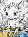 DRAGONES BEBÉS Libro de colorear