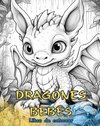 DRAGONES BEBÉS Libro de colorear