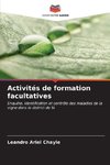 Activités de formation facultatives