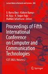 Proceedings of Fifth International Conference on Computer and Communication Technologies