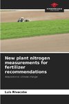 New plant nitrogen measurements for fertilizer recommendations