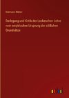 Darlegung und Kritik der Lockeschen Lehre vom empirischen Ursprung der sittlichen Grundsätze