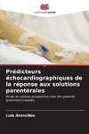 Prédicteurs échocardiographiques de la réponse aux solutions parentérales