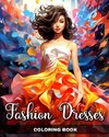 Fashion Dresses Coloring Book