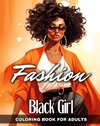 Black Girl Fashion Coloring Book for Adults