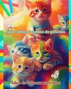 Adorables familias de gatitos - Libro de colorear para niños - Escenas creativas de familias felinas entrañables