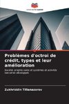 Problèmes d'octroi de crédit, types et leur amélioration