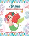 Sirena Libro de Colorear para Niñas de 4 a 8 años