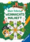 Mein liebstes Weihnachtsmalheft mit Stickern ab 7