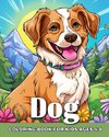 Dog Coloring Book for Kids Ages 4-8