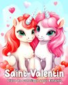 Saint Valentin Livre de Coloriage pour Enfants