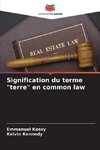 Signification du terme 