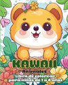 Kawaii Animales Libro de Colorear para Niños de 1 a 4 años