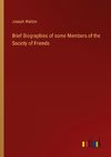 Brief Biographies of some Members of the Society of Friends