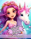 Unicorn Mermaid and Princess Coloring Book