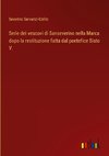 Serie dei vescovi di Sanseverino nella Marca dopo la restituzione fatta dal pontefice Sisto V.