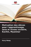 Motivation des élèves pour l'apprentissage, sexe et niveau scolaire, Kachin, Myanmar