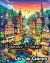 Libro da Colorare Kawaii Town