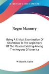 Negro Masonry