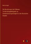 Die Beziehungen der früheren Territorialzugehörigkeit zur Confessionsangehörigkeit in den Deutschen Staaten