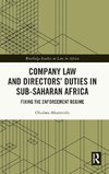 Company Law and Directors' Duties in Sub-Saharan Africa