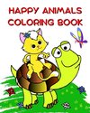 Happy Animals Coloring Book