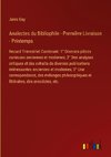 Analectes du Bibliophile - Première Livraison - Printemps