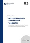 Das Fachverständnis zum Schulfach Geographie