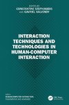 Interaction Techniques and Technologies in Human-Computer Interaction