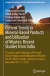 Current Trends in Mineral-Based Products and Utilization of Wastes: Recent Studies from India