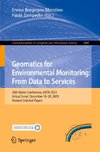 Geomatics for Environmental Monitoring: From Data to Services