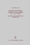 Solons politische Elegien und Iamben (fr. 1-13, 32-37 W.)