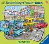 Ravensburger Puzzle-Buch: Fahrzeuge - Kinderbuch ab 3 Jahren, Puzzle mit 12 Teilen, Spielbuch, Wimmelbuch, Pappbilderbuch