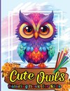 Cute Owls Coloring book for kids