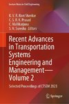 Recent Advances in Transportation Systems Engineering and Management¿Volume 2