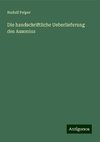 Die handschriftliche Ueberlieferung des Ausonius