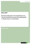 Konzipierung einer Lernumgebung zum Thema Datenerhebung in der Jahrgangstufe 4 (Mathematik, Grundschule)