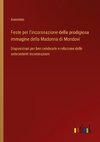 Feste per l'incoronazione della prodigiosa immagine della Madonna di Mondovì