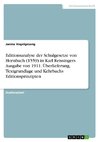 Editionsanalyse der Schulgesetze von Hornbach (1559) in Karl Reissingers Ausgabe von 1911. Überlieferung, Textgrundlage und Kehrbachs Editionsprinzipien