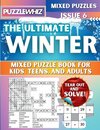 The Ultimate Winter Mixed Puzzle Book for Kids, Teens, and Adults