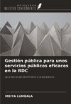 Gestión pública para unos servicios públicos eficaces en la RDC