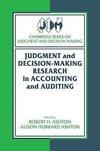 Judgment and Decision-Making Research in Accounting and Auditing