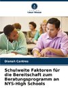 Schulweite Faktoren für die Bereitschaft zum Beratungsprogramm an NYS-High Schools