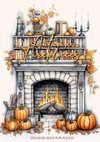 Autumn Fireplaces Coloring Book for Adults