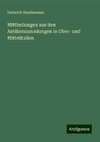 Mittheilungen aus den Antikensammlungen in Ober- und Mittelitalien