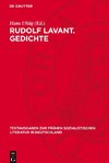 Rudolf Lavant. Gedichte