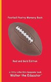 Football Poetry Memory Book - Red and Gold Edition