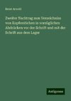 Zweiter Nachtrag zum Verzeichniss von Kupferstichen in vorzüglichen Abdrücken vor der Schrift und mit der Schrift aus dem Lager