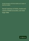 Annual summary of births, deaths and causes of death in London, and other large cities